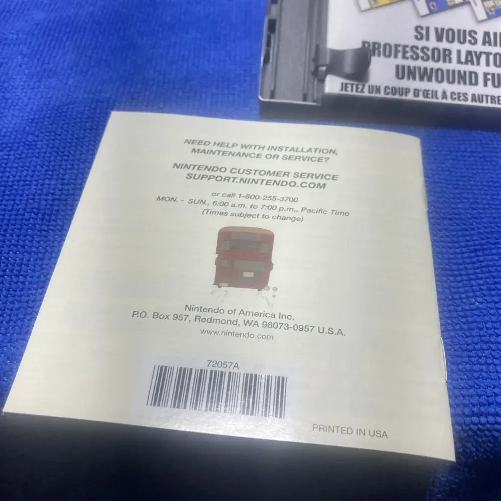 Professor Layton Unwound Future Empty Case With Manuel Only